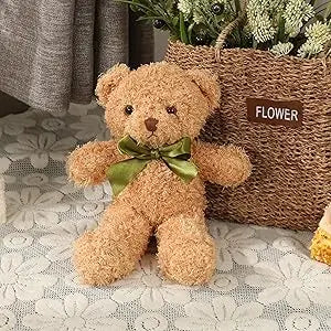 Cute Teddy Bear Stuffed Animal Soft Plush Bear Toy for Kids,as a Gift for Birthday/Christmas/Valentine's Day 9.8 inch
