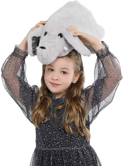 Elephant Plush Soft Hug Stuffed Animals Pillow for Boy Girl Kids ( Grey, 24 Inches)