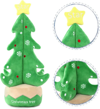 Christmas Stuffed Animal Soft Christmas Tree Plush Toy Holiday Plush Cuddle Pillow for Kids Christmas Party Home Decoration