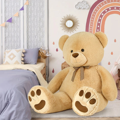 Giant Teddy Bear Stuffed Animal, Big Stuffed Bear For Baby Shower Life Size Large Teddy Bear