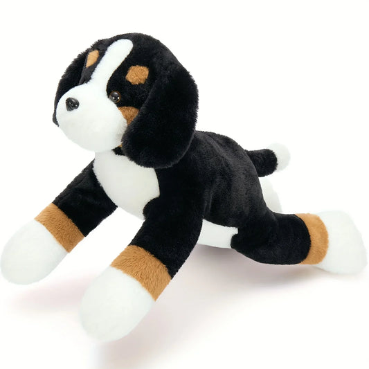 Snuggle Softie, Giant Bernese Mountain Dog Plush Toy, 25" - Soft Polyester Stuffed Animal in Deep Brown/White/Black