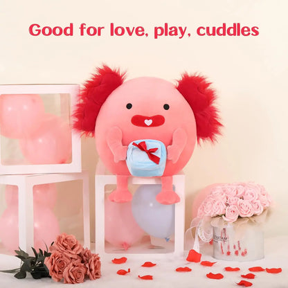 Original 14-Inch Cynthia The Pink Axolotl - Soft & Squishy Axolotl Stuffed Animal Toy - Gift for Girls,Boys