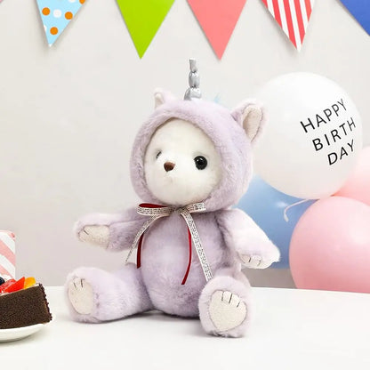 Unicorn Stuffed Animal, Cute Stuffed Unicorn Plush Toy for Girl Kids, Purple 10 inch