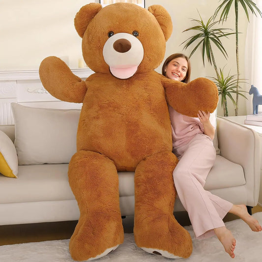 Giant Teddy Bear 6 Feet Tall, Valentines Big Teddy Bear Stuffed Animal, Adorable Human Size Teddy Bear Plush For Lover