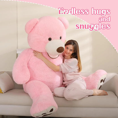 Giant Pink Teddy Bear 6ft Stuffed Animal ，Large Teddy Bear Plush -for Valentines Day,Anniversary,Birthday