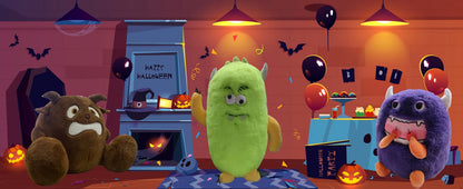 15.7" Monster Stuffed Animal Plush Toy, Funny Monster Plush For Kids, Great Gift For Christmas Halloween Birthday