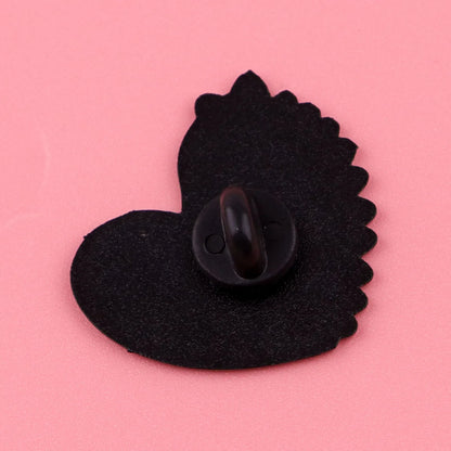 Heart-Shaped Dinosaur Lapel Pins