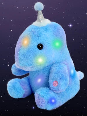 Light Up Dinosaur Stuffed Animal Soft Cute Night Light Dinosaur Plush Toys with Colorful Light Gift for Kids