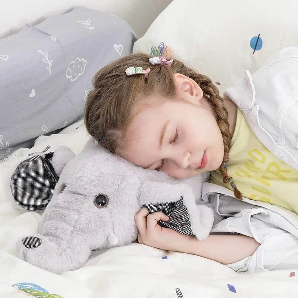 Elephant Plush Soft Hug Stuffed Animals Pillow for Boy Girl Kids ( Grey, 24 Inches)