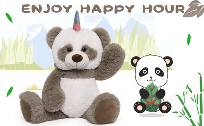 Toys Studio Pandacorn Stuffed Animal Cute Panda Unicorn Plush Toy for Boys Girls (Pandacorn)