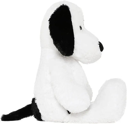 Soft Dog Stuffed Animal Large, Cute Stuffed Dog Plush Toy, Cuddle Dog Hugging Pillow for Kids, 20in, White, Black