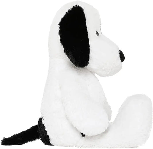 Soft Dog Stuffed Animal Large, Cute Stuffed Dog Plush Toy, Cuddle Dog Hugging Pillow for Kids, 20in, White, Black