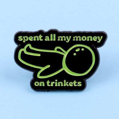 Funny Green Enamel Pin