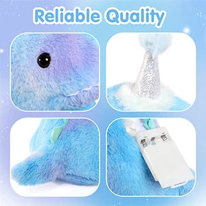 Light Up Dinosaur Stuffed Animal Soft Cute Night Light Dinosaur Plush Toys with Colorful Light Gift for Kids