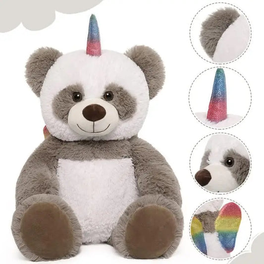 Toys Studio Pandacorn Stuffed Animal Cute Panda Unicorn Plush Toy for Boys Girls (Pandacorn)