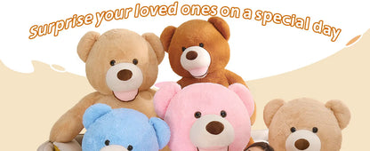 Giant Pink Teddy Bear 6ft Stuffed Animal ，Large Teddy Bear Plush -for Valentines Day,Anniversary,Birthday