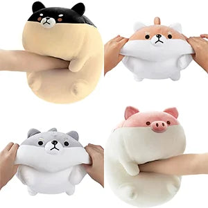 Shiba Inu Plush Stuffed Animal Corgi Plush Cute Dog Plushie Toy Anime Corgi Shiba Plush Kawaii Plushies Dog Soft Pillow,