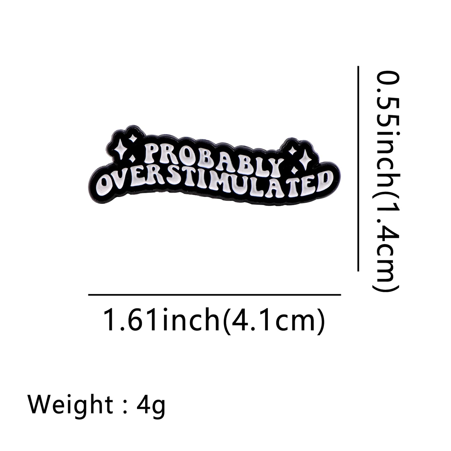 Humorous Mental Health Enamel Pin