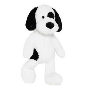 Soft Dog Stuffed Animal Large, Cute Stuffed Dog Plush Toy, Cuddle Dog Hugging Pillow for Kids, 20in, White, Black