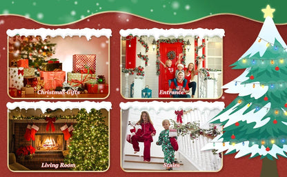 8 Pieces Christmas Ornaments Set Christmas Tree Decorations Gifts, Christmas Hanging Decor