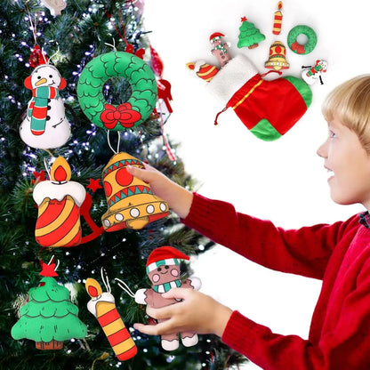 8 Pieces Christmas Ornaments Set Christmas Tree Decorations Gifts, Christmas Hanging Decor