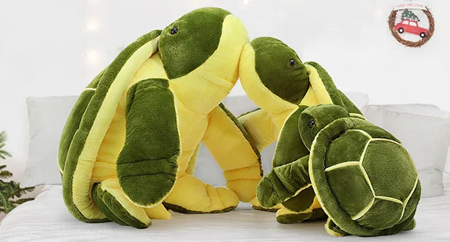Giant Turtle Stuffed Animal 25 inch, Large Stuffed Sea Turtle Plush Toy, Big Stuffed Turtle Pillow for Kids,  Green