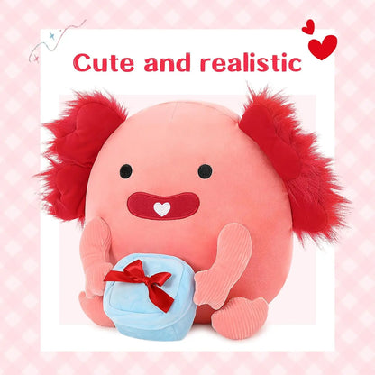 Original 14-Inch Cynthia The Pink Axolotl - Soft & Squishy Axolotl Stuffed Animal Toy - Gift for Girls,Boys