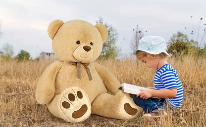 Giant Teddy Bear Stuffed Animal, Big Stuffed Bear For Baby Shower Life Size Large Teddy Bear