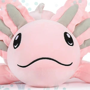 Weighted Axolotl Stuffed Animals, 4lbs Axolotl Plush Glow in The Dark Toys for Kids and Adults,31.5" Salamander Plush