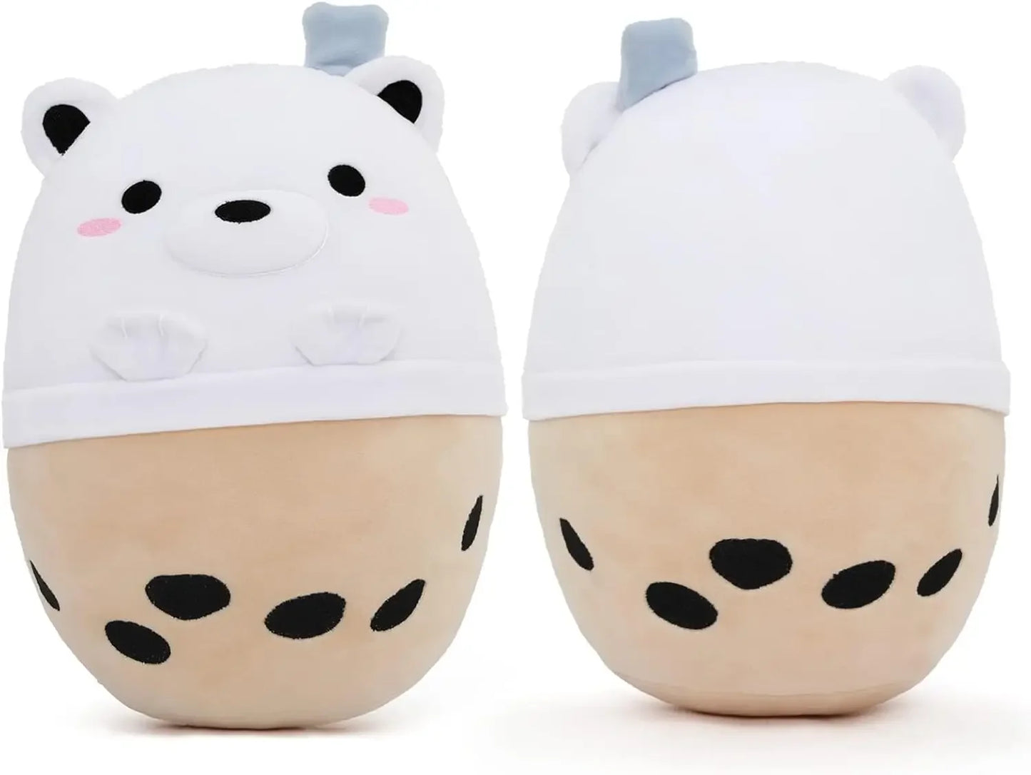 11.8" Boba Bear Plush Pillow Stuffed Animals - Soft Hug Hugging Pillow Gifts for Kids