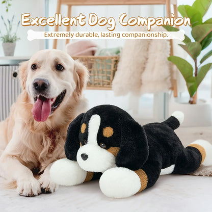Snuggle Softie, Giant Bernese Mountain Dog Plush Toy, 25" - Soft Polyester Stuffed Animal in Deep Brown/White/Black