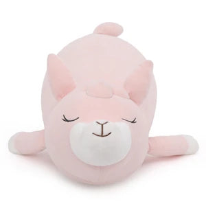 Llama Alpaca Stuffed Animal Squishies, Llama Alpaca Plush Long Sheep Plush Body Pillow  for Girlfriend Kids (Pink)