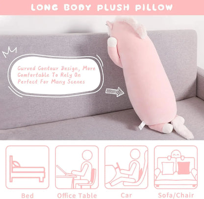 Big Unicorn Body Pillow, 36.2'' Soft Unicorn Pillow  for Christmas Birthday Valentine's Day,Pink