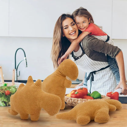 24" Large Dino Chicken Nugget Plush Pillow, Soft Dinosaur Chicken Nugget Pillow for Birthday Christmas for (Tyran Rex)