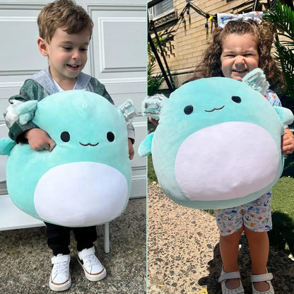 16" Large Axolotl Plush Toy Throw Pillow - Stuffed Animals Toy Giant Soft Hug Squishy and Cuddly Salamander Plushie