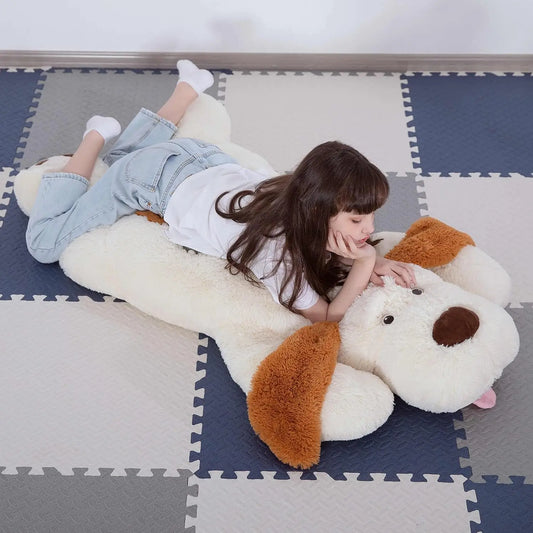 Giant Dog Stuffed Animal 51", Large Puppy Dog Pillow, Big Dog Plush Toys for Girls Kids