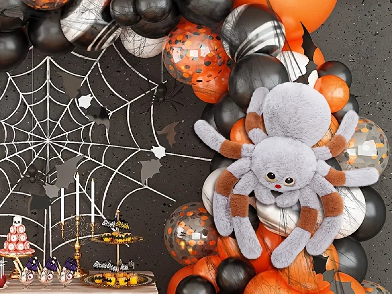 Spooktacular Giant Spider Plush - 20'' Soft and Cuddly Halloween Decor 🕷️