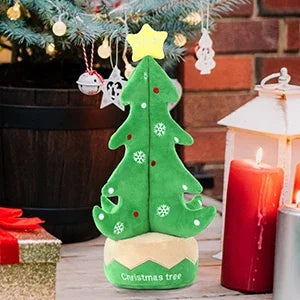 Christmas Stuffed Animal Soft Christmas Tree Plush Toy Holiday Plush Cuddle Pillow for Kids Christmas Party Home Decoration