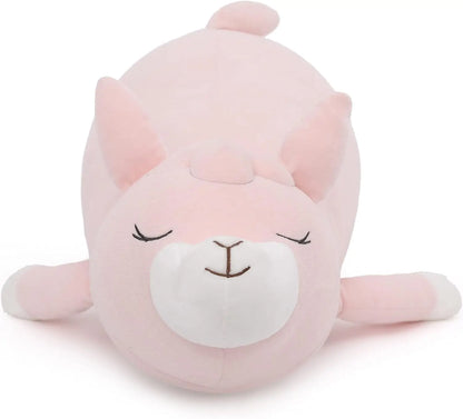 Llama Alpaca Stuffed Animal Squishies, Llama Alpaca Plush Long Sheep Plush Body Pillow  for Girlfriend Kids (Pink)