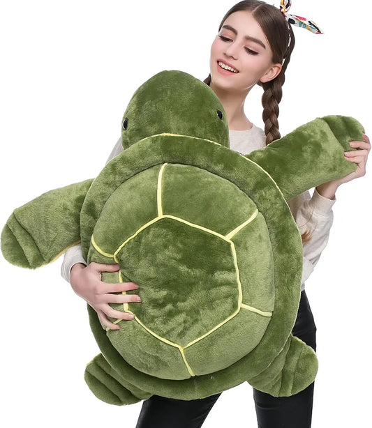 33" Soft Big Sea Turtle Stuffed Animal, Turtle Plush Pillow for Birthday, Valentine, Christmas, Sea Turtle Toys