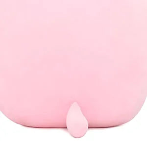 Soft Stuffed Animals Throw Pillow, Kawaii Pink Kitty Cat Eats Strawberry Cartoon Plush Toy Hugging Pillow, Great Gift for Kids