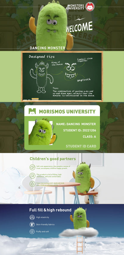 15.7" Monster Stuffed Animal Plush Toy, Funny Monster Plush For Kids, Great Gift For Christmas Halloween Birthday