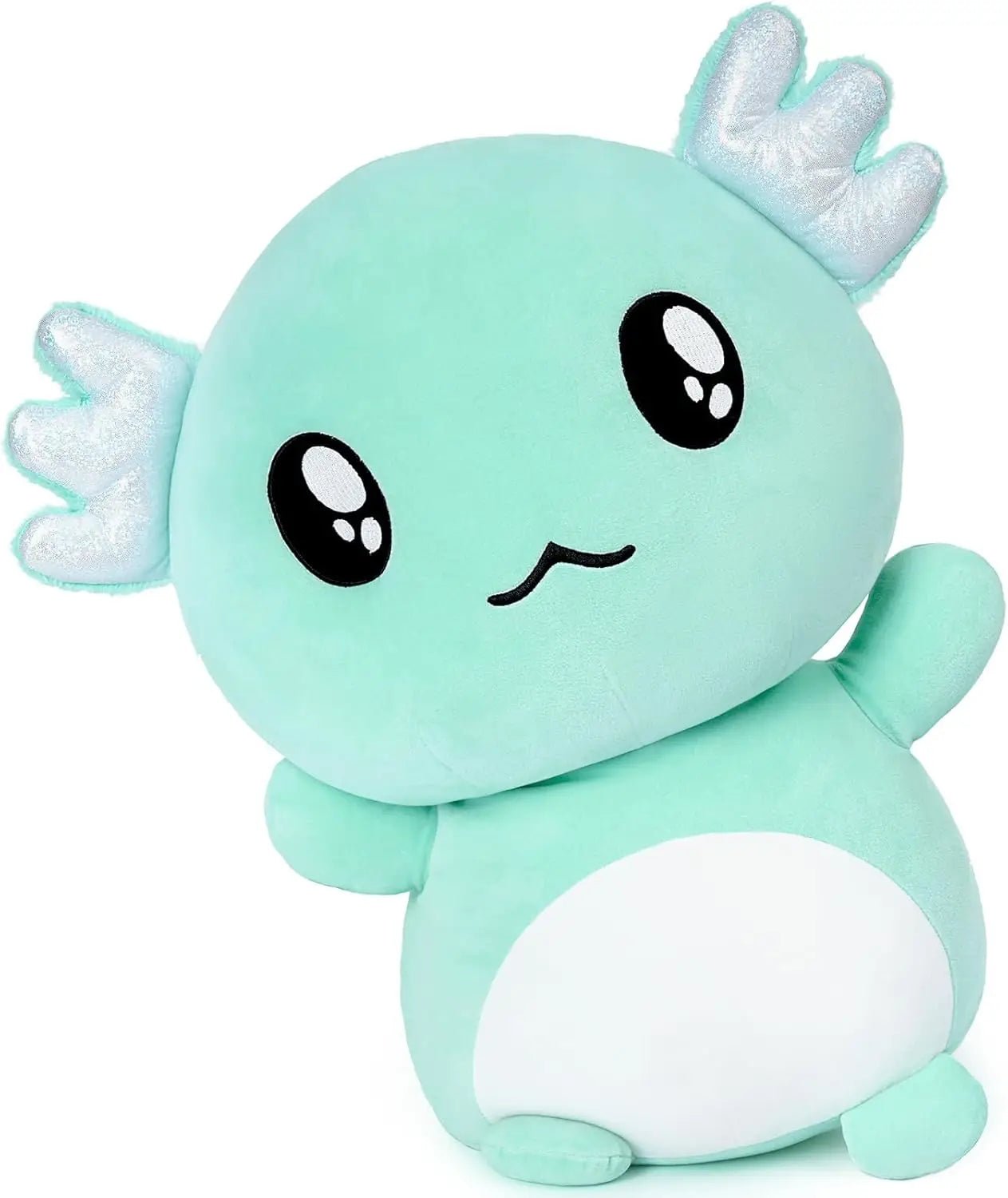 Axolotl Plush, Cute 20" Mint Green Axolotl Stuffed Animals Plush Throw Pillow, Cuddly Salamander Plushie Toy for Kids