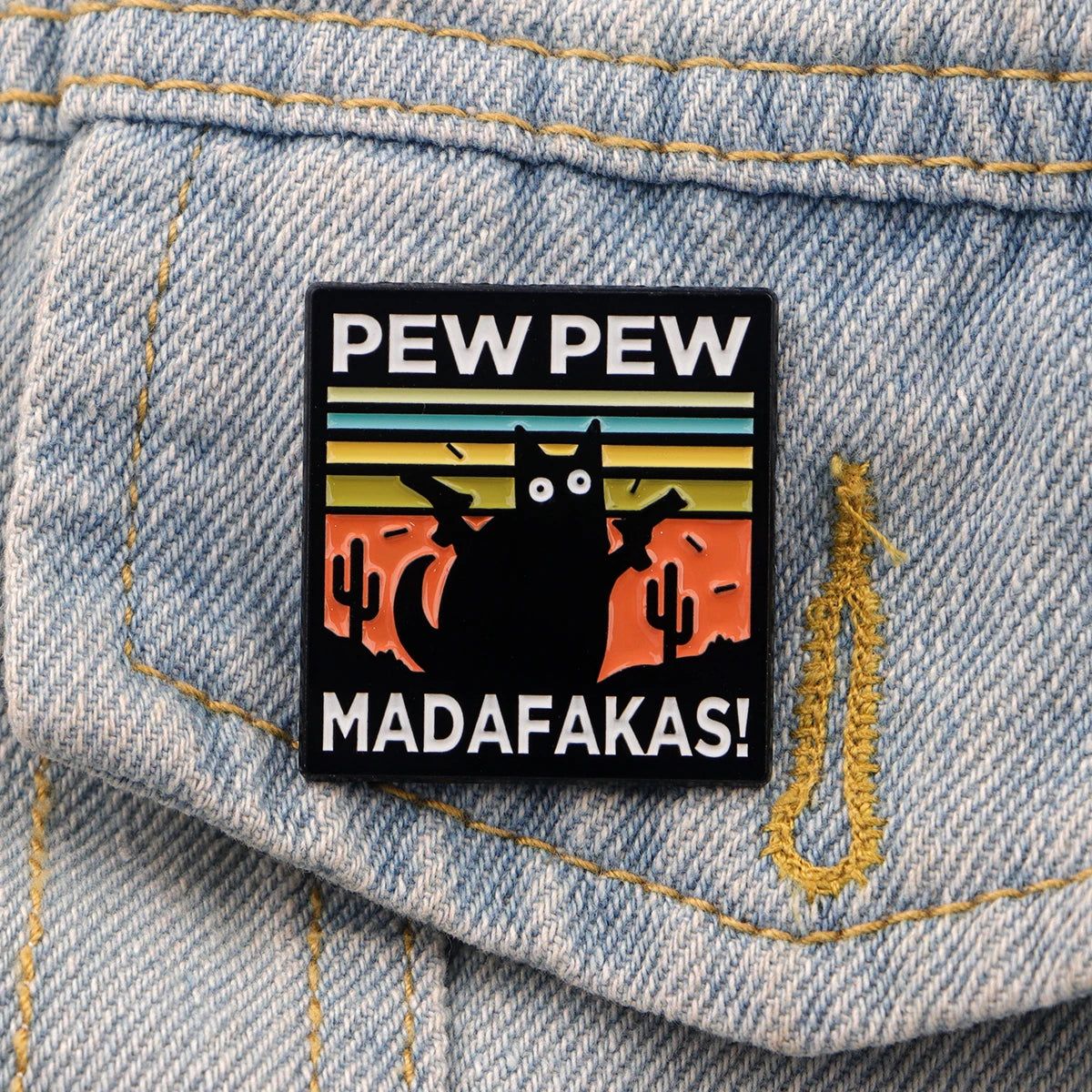 Funny Cat Enamel Pins