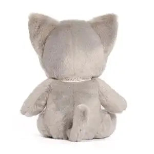 Stuffed Cat Plush Toys Cute Kitten Stuffed Animal Toys, Soft Plushies for Girls Plush Doll Gifts for Kids(9.8Inch，Grey)