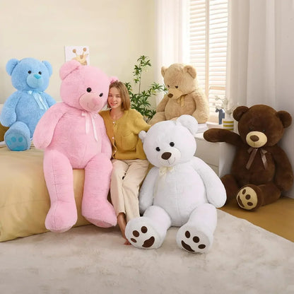 Teddy Bear 5ft, Fluffy Life Size Giant Stuffed Bear , Cute  Teddy Bear Plush Gift for Kids, Girlfriend, Boyfriend,