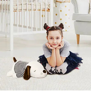 27.5” Large Stuffed Dog Plush Soft Hugging Pillow Cute Animal Body Pillow for Adults Kids Boys Girls