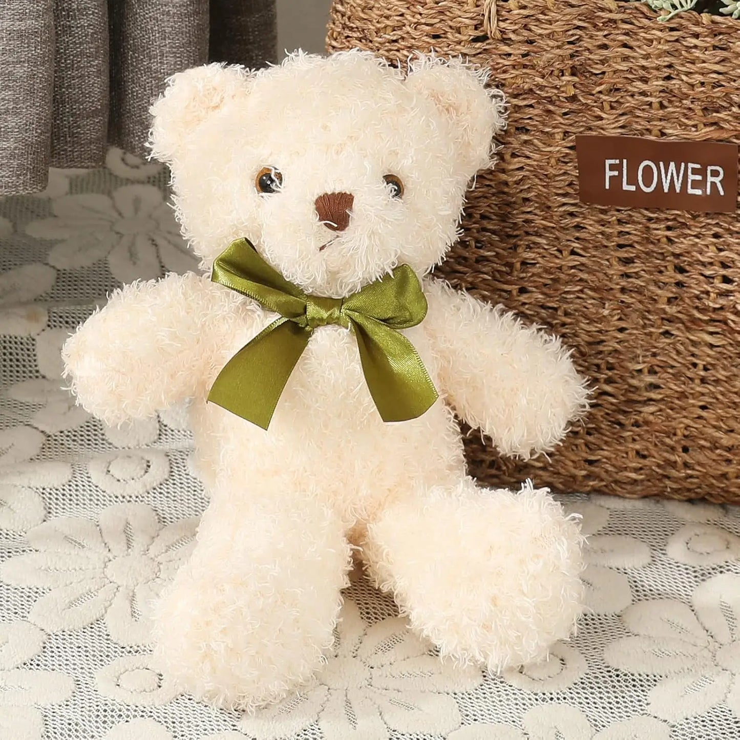 Cute Teddy Bear Stuffed Animal Soft Plush Bear Toy for Kids,as a Gift for Birthday/Christmas/Valentine's Day 9.8 inch