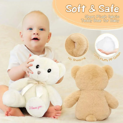 I Love You Teddy Bear Stuffed Animals Valentines Day Gifts,2-Pack Soft Embroidered Stuffed Bear Stuffed Animals Bulk