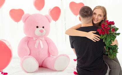 4ft Giant Teddy Bear Big Bear Stuffed Animals Large Teddy Bear Cute Bear Plush for Kids,Lovers